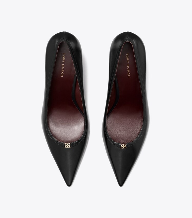 Tory Burch designer escarpins Escarpin à boucle Double T dans PERFECT BLACK / PERFECT BLACK vue du dessus
