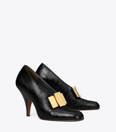 Tory Burch designer escarpins Escarpin Bunny Knot dans PERFECT BLACK angle