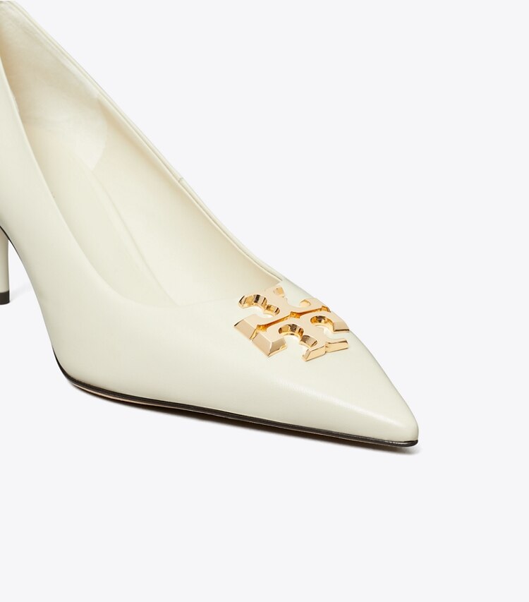 Tory Burch designer escarpins Escarpin Eleanor dans LIGHT CREAM / GOLD détails