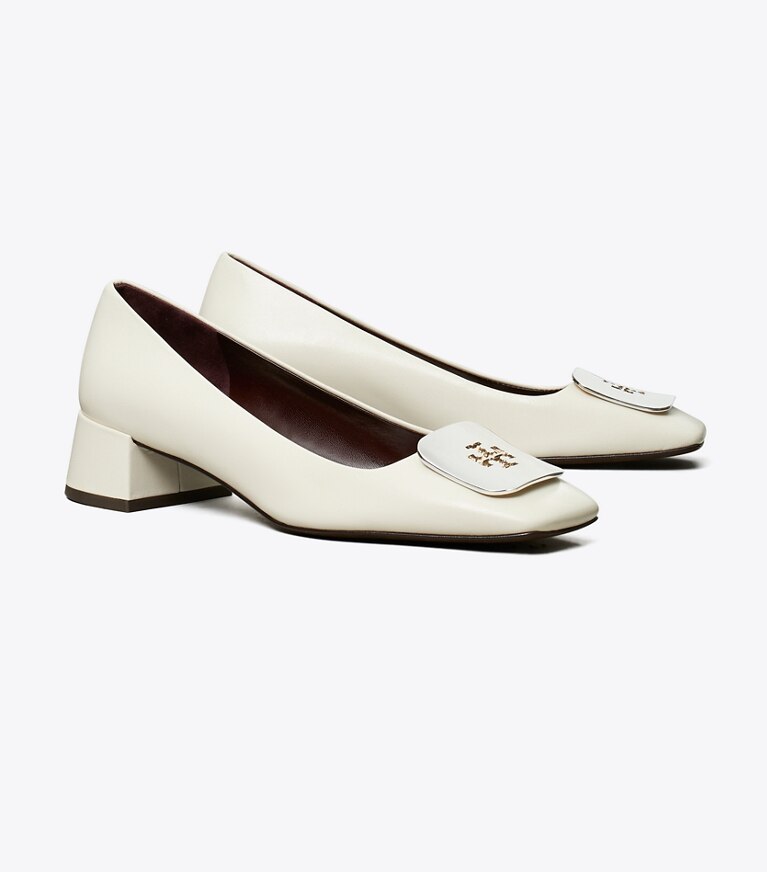 Tory Burch designer escarpins Escarpin Georgia dans LIGHT CREAM angle