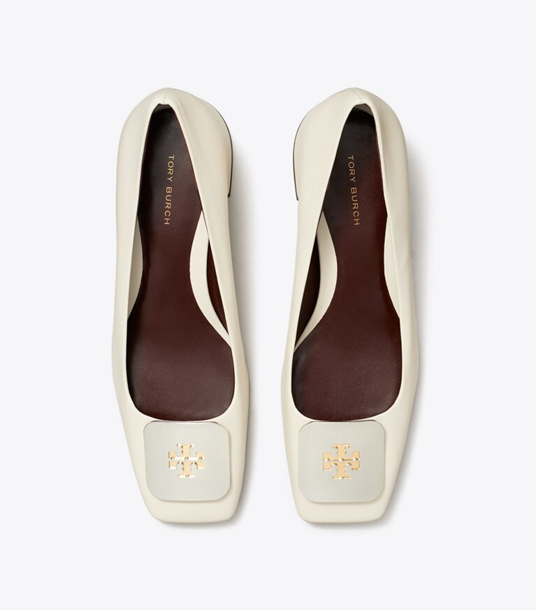 Tory Burch designer escarpins Escarpin Georgia dans LIGHT CREAM vue du dessus