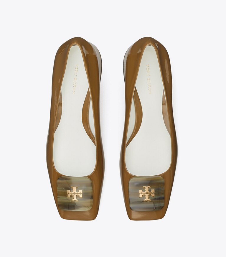 Tory Burch designer escarpins Escarpin Georgia dans ALMOND OATS vue du dessus