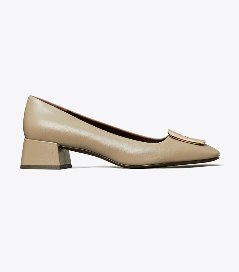 Tory Burch designer escarpins Escarpin Georgia dans ECRU de côté