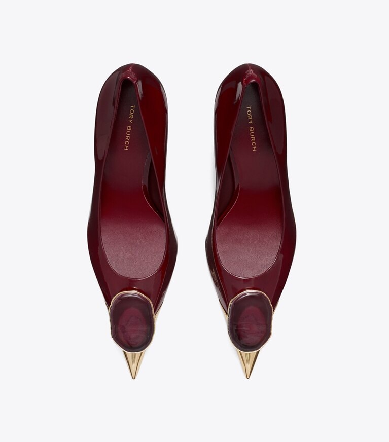 Tory Burch designer escarpins Escarpin Patos dans DARK RASPBERRY vue du dessus