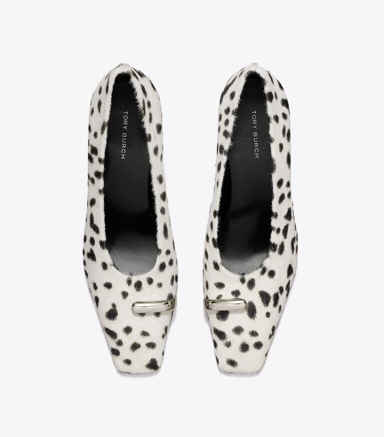Tory Burch designer escarpins Escarpin Pierced dans Black / White vue du dessus