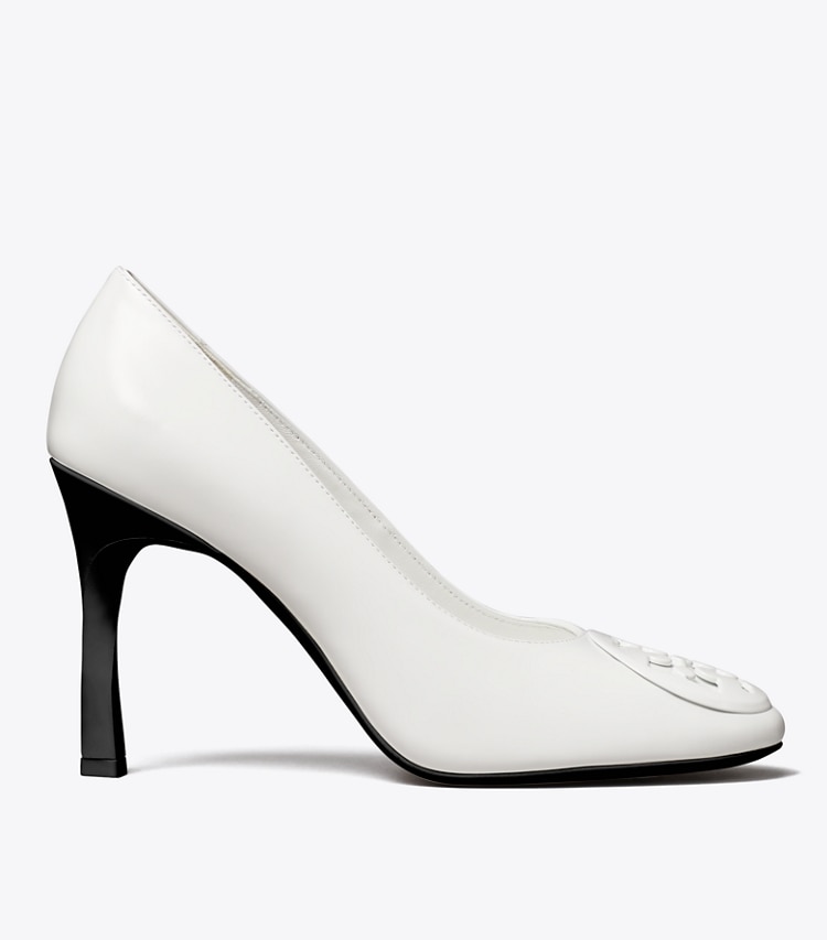 Tory Burch designer escarpins Escarpin Reva dans WHITE de côté