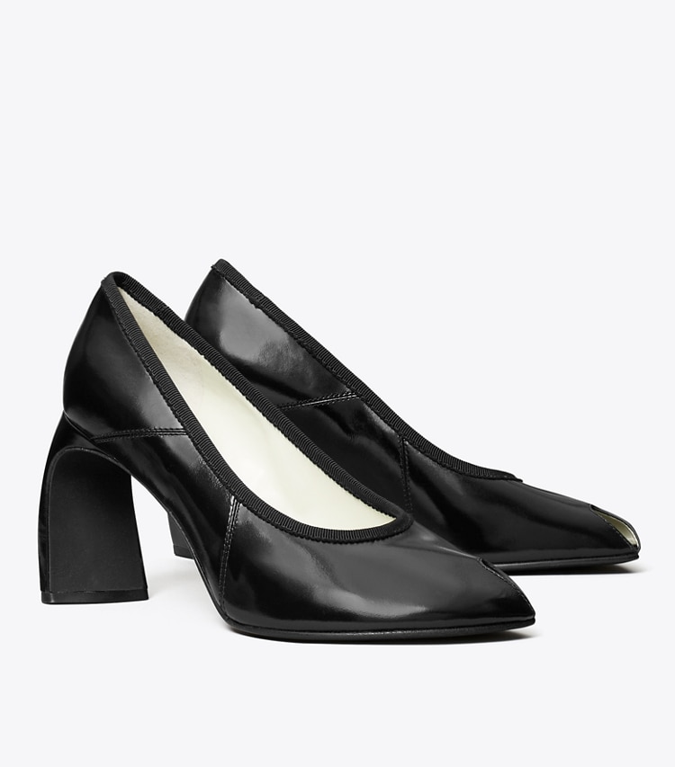 Tory Burch designer escarpins Escarpins à bout ouvert dans BLACK angle