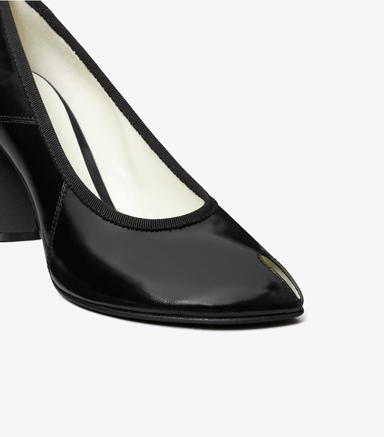 Tory Burch designer escarpins Escarpins à bout ouvert dans BLACK détails