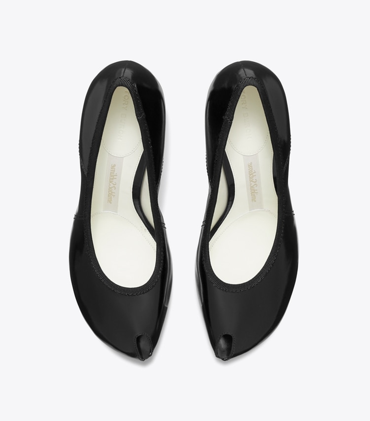 Tory Burch designer escarpins Escarpins à bout ouvert dans BLACK vue du dessus