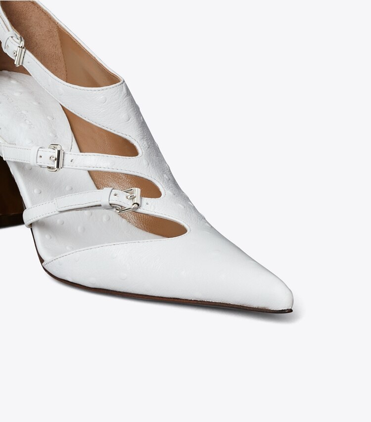 Tory Burch designer escarpins Escarpins à petites boucles in TINTED BLUE informations