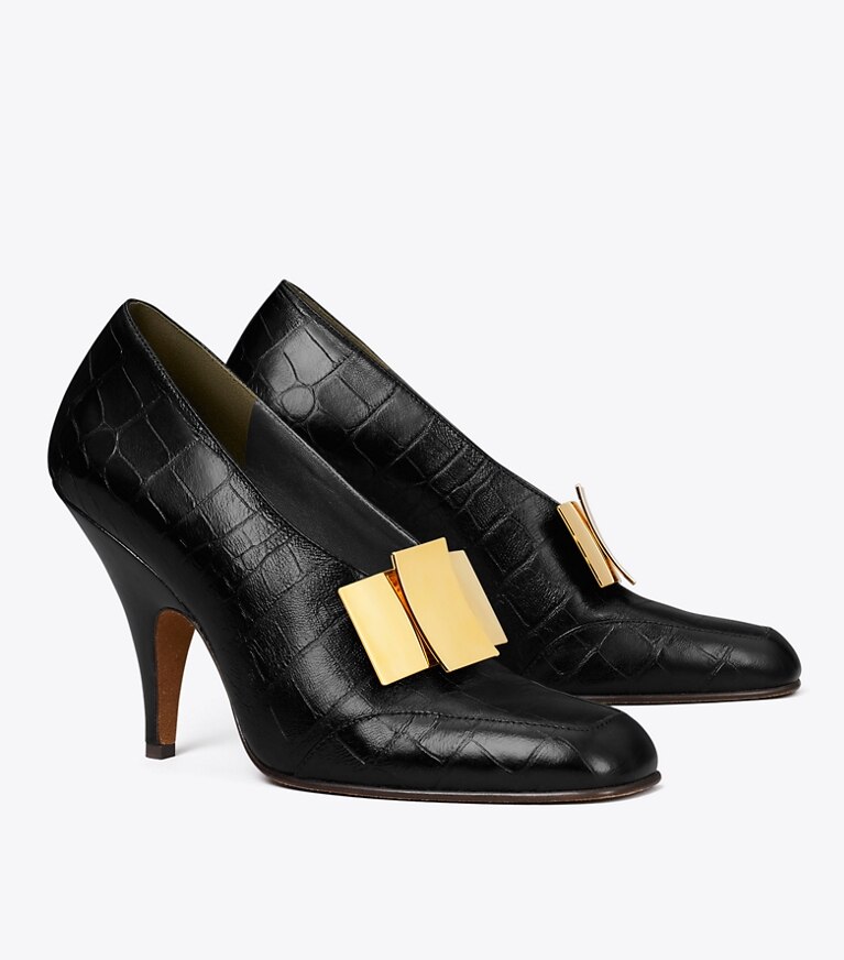 Tory Burch designer escarpins Escarpins Bunny Knot in PERFECT BLACK angle