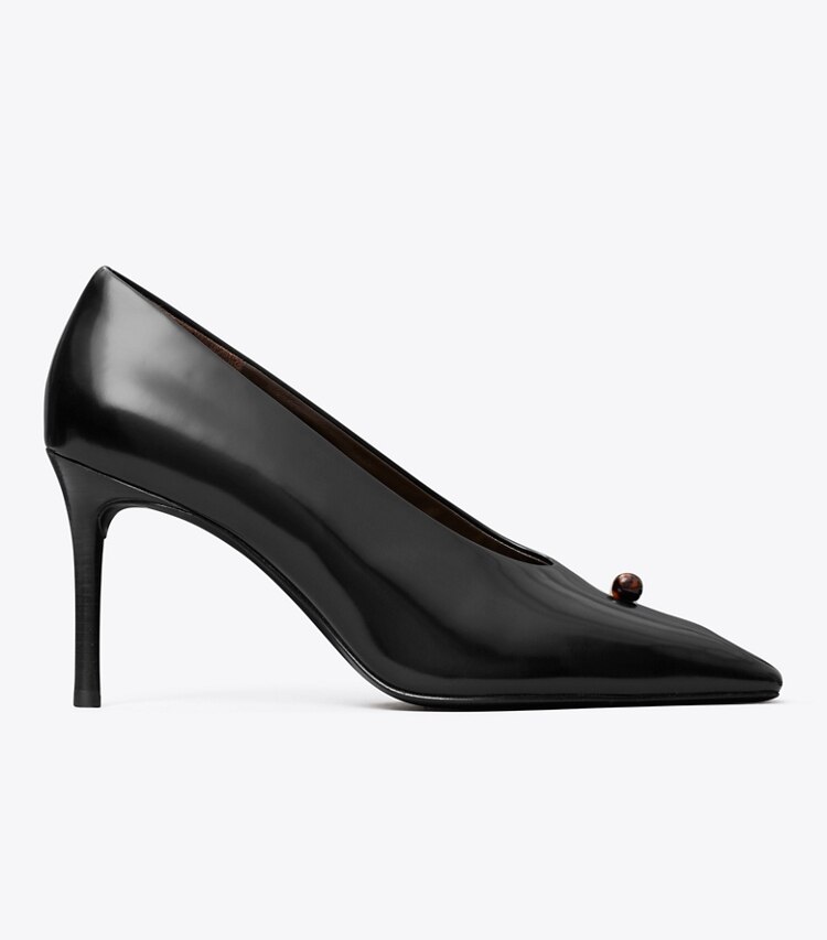 Tory Burch designer escarpins Escarpins effet piercing in PERFECT BLACK / TORTOISE side