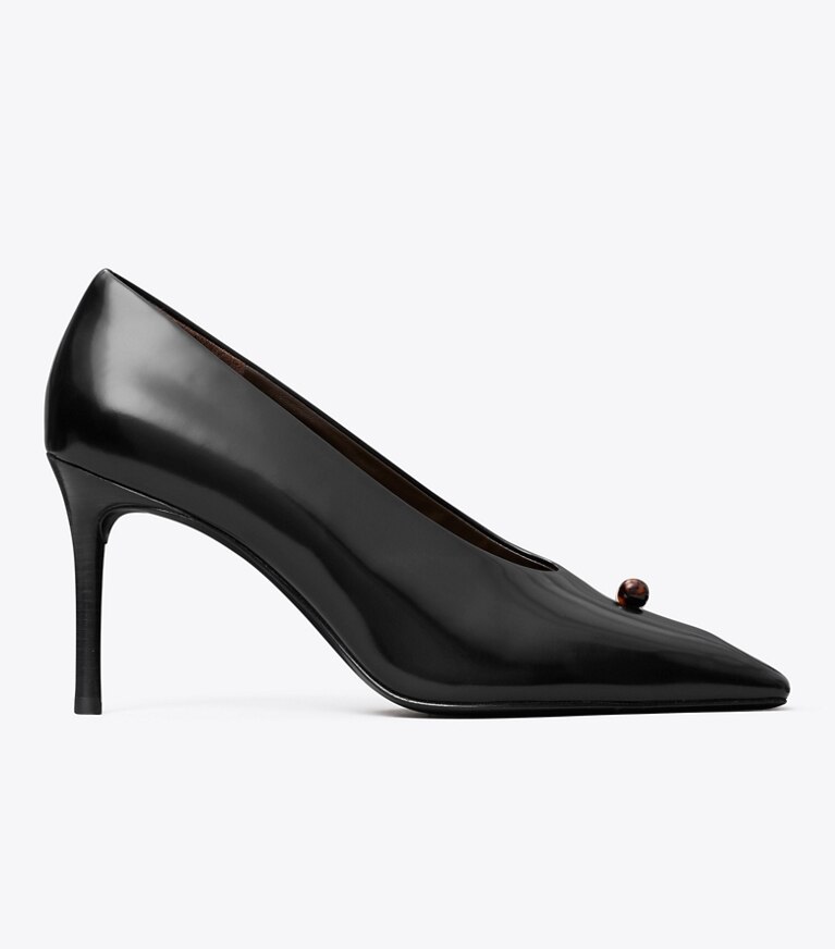 Tory Burch designer escarpins Escarpins effet piercing in PERFECT BLACK / TORTOISE side