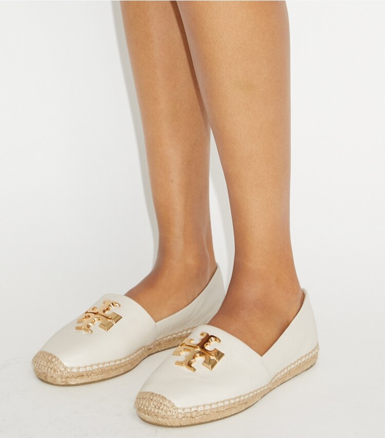 Tory Burch designer espadrillas Espadrillas Eleanor in LIGHT CREAM additional on model