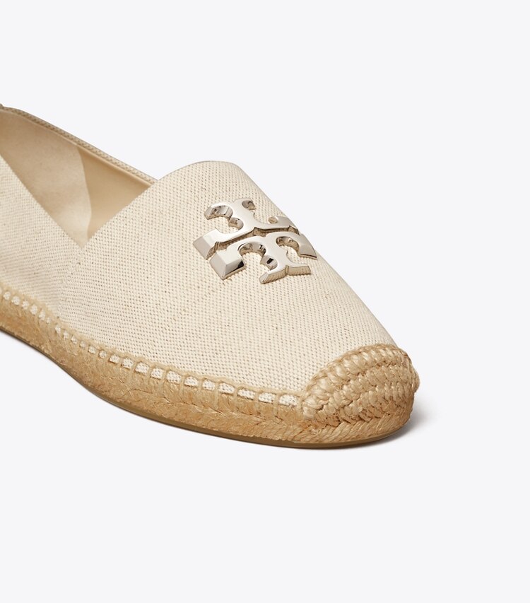 Tory Burch designer espadrillas Espadrillas Eleanor in NEW CREAM / SILVER dettaglio