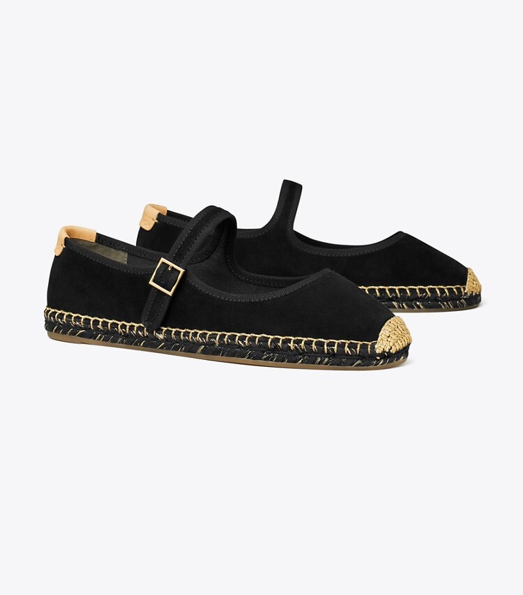 Tory Burch designer espadrillas Espadrillas Mary Jane in PERFECT BLACK / PERFECT BLACK / NATURAL angle