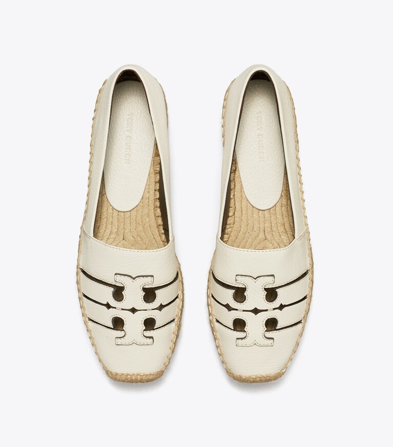 Tory Burch designer espadrilles Espadrille à plateforme Ines dans LIGHT CREAM vue du dessus