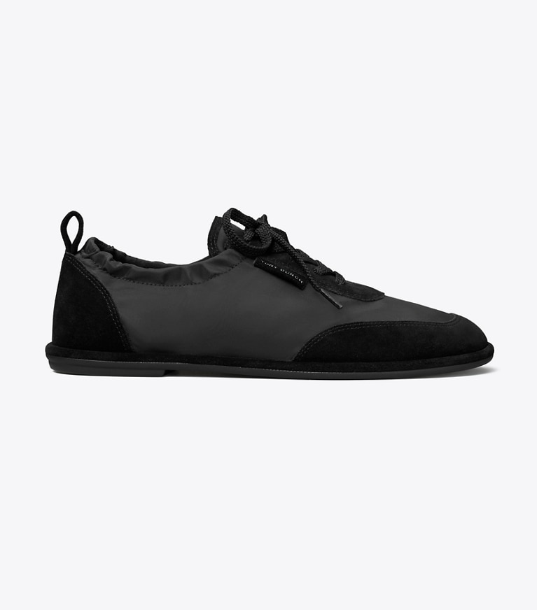 Tory Burch designer baskets Espadrille ballerine dans PERFECT BLACK de côté