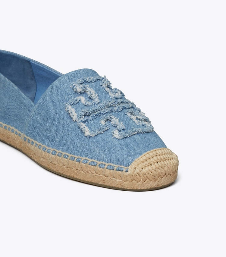 Tory Burch designer espadrilles Espadrille Double T dans DENIM détails