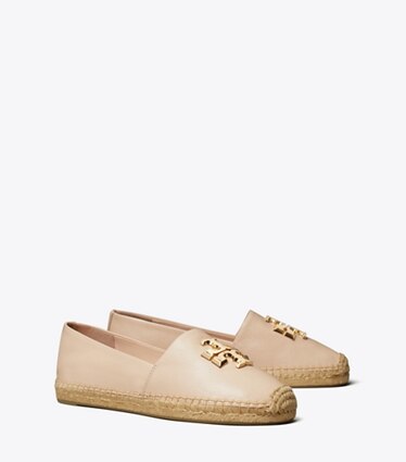 Tory Burch designer espadrilles Espadrille Eleanor dans ROSE PINK / GOLD angle