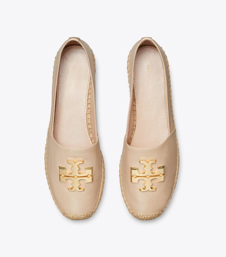 Tory Burch designer espadrilles Espadrille Eleanor dans ROSE PINK / GOLD vue du dessus