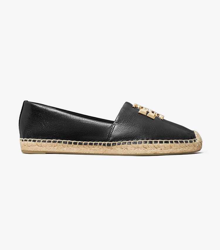 Tory Burch designer espadrilles Espadrille Eleanor dans PERFECT BLACK de côté