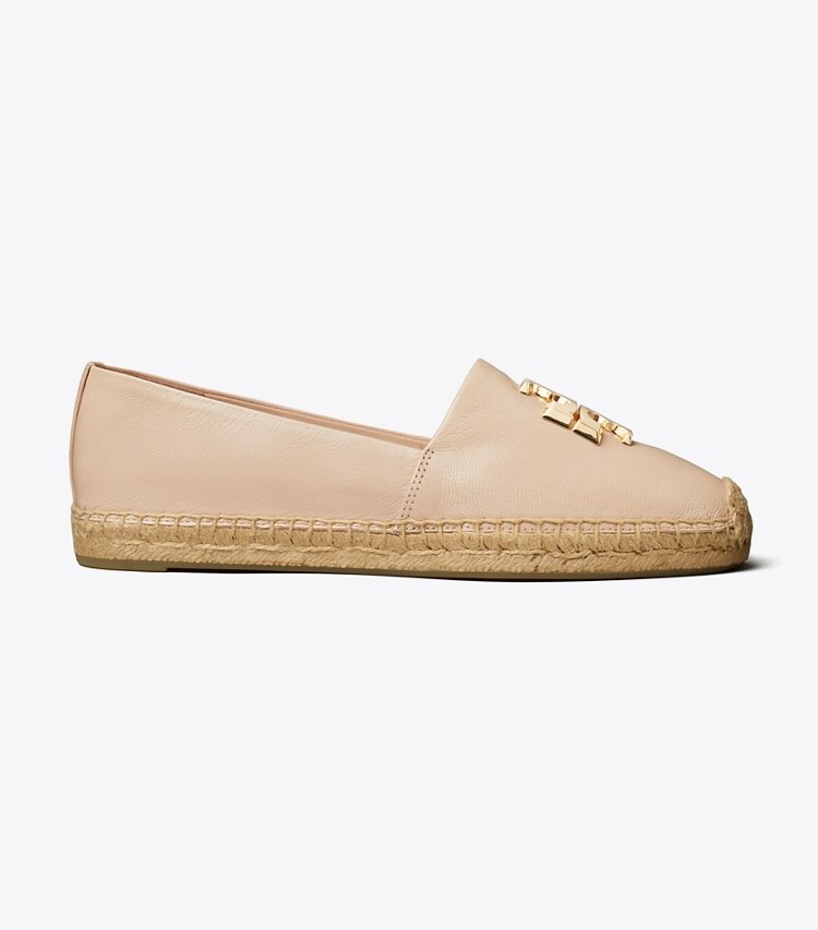 Tory Burch designer espadrilles Espadrille Eleanor dans ROSE PINK / GOLD de côté
