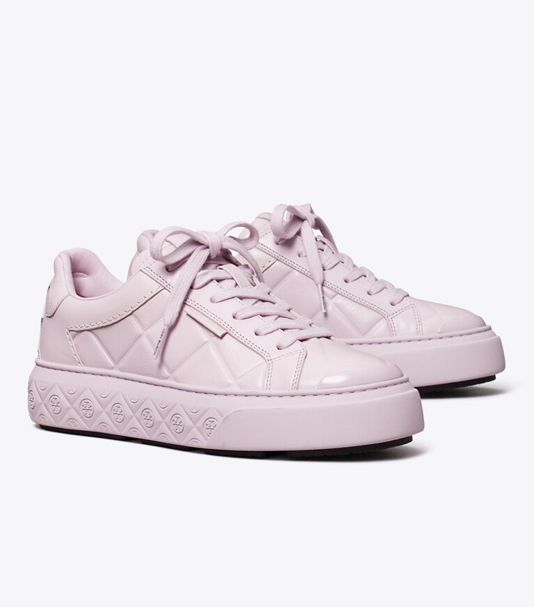Tory Burch designer baskets Espadrille Ladybug dans PINK / PINK PINK angle