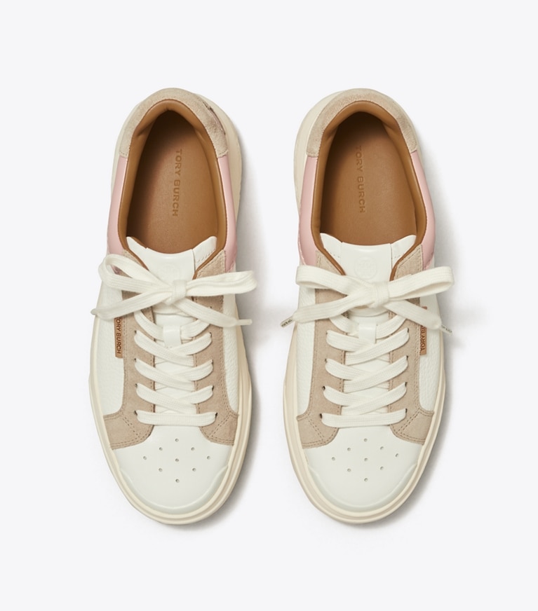 Tory Burch designer baskets Espadrille Ladybug dans NEW IVORY / CALCARE / ROSA vue du dessus