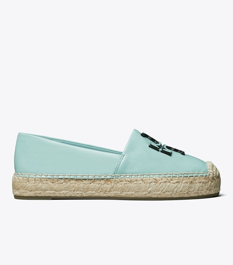 Tory Burch designer espadrilles Espadrilles à plateforme Ines dans Northern Blue de côté