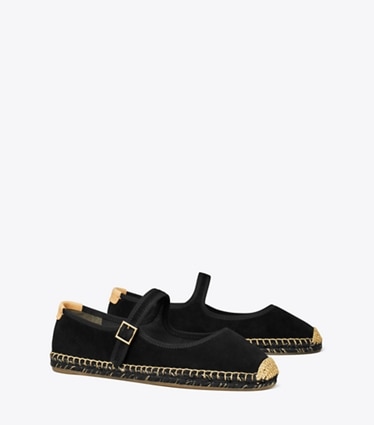 Tory Burch designer espadrilles Espadrilles babies in PERFECT BLACK / PERFECT BLACK / NATURAL angle