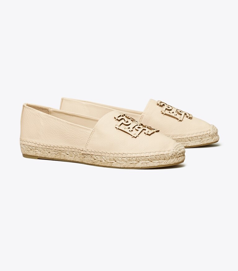 Tory Burch designer espadrilles Espadrilles Ines in New Cream / Natural angle