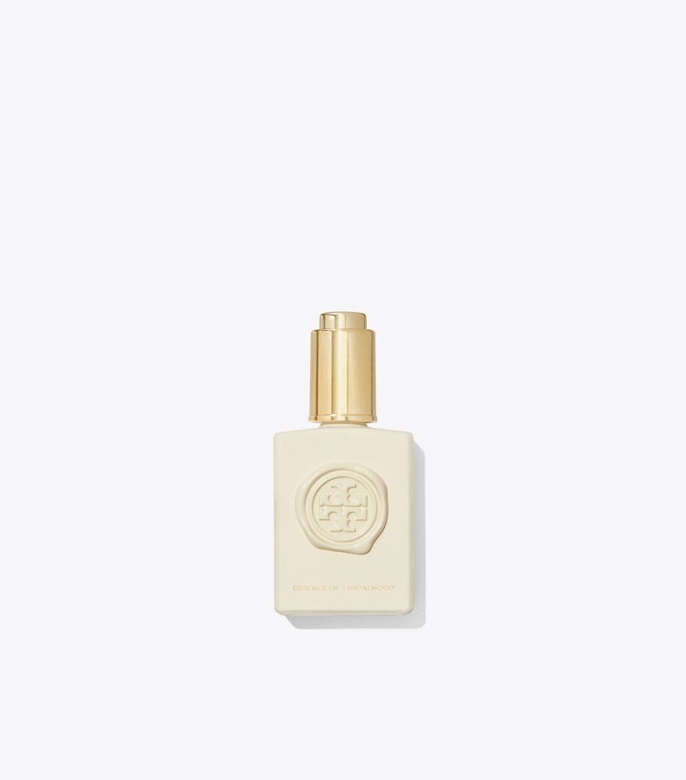 Tory Burch designer perfume Essence Of Sandalwood Layering Oil in ESSENCE OF DREAMS IVORY front