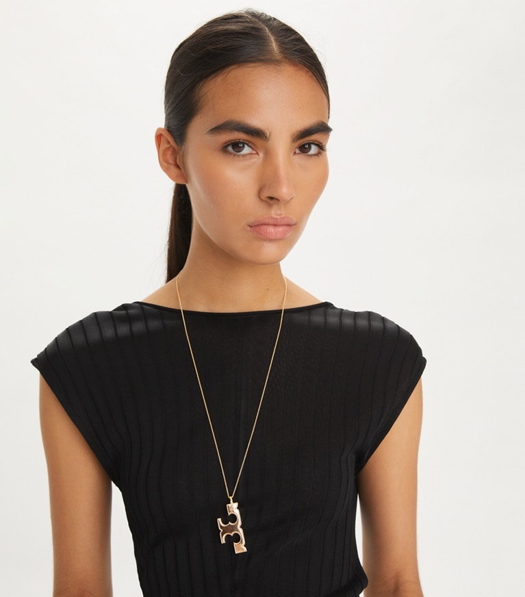 Tory Burch deals brass chain necklace