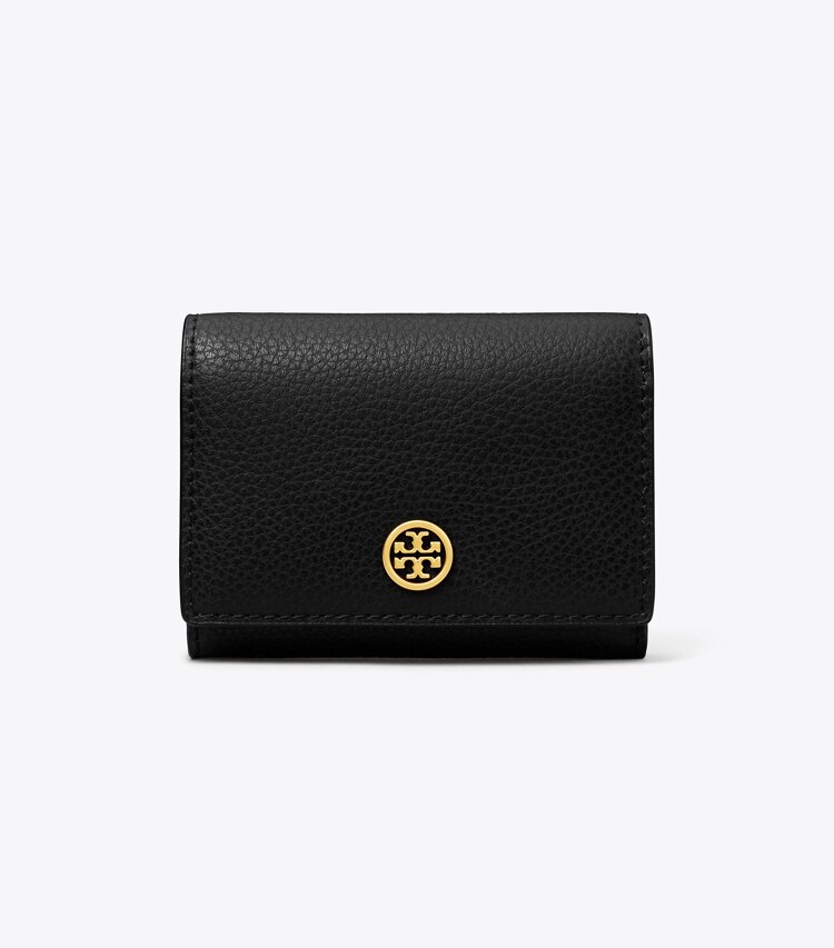 Tory Burch diseñador tarjeteros Estuche para tarjetas de presentación Robinson en Black frente