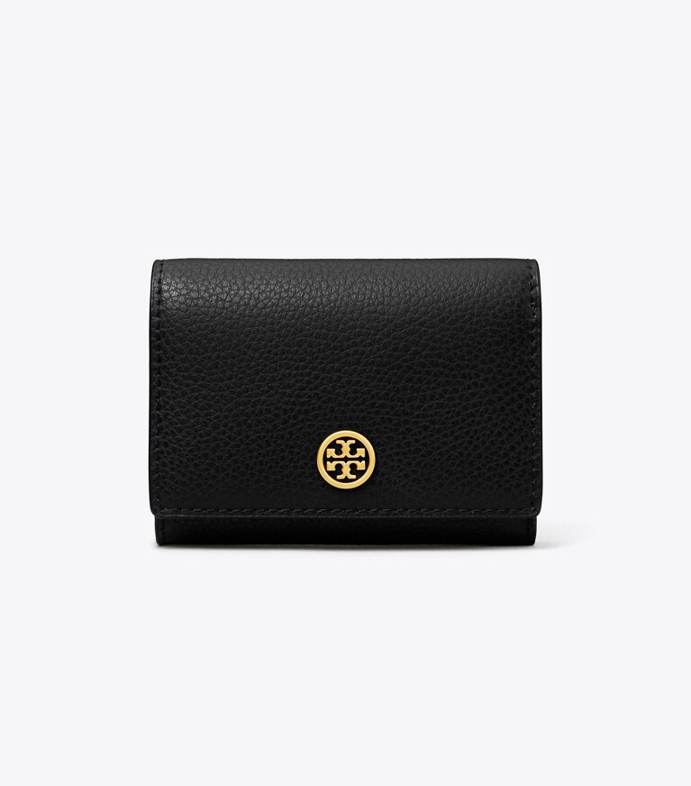 Tory Burch diseñador tarjeteros Estuche para tarjetas de presentación Robinson en Black frente