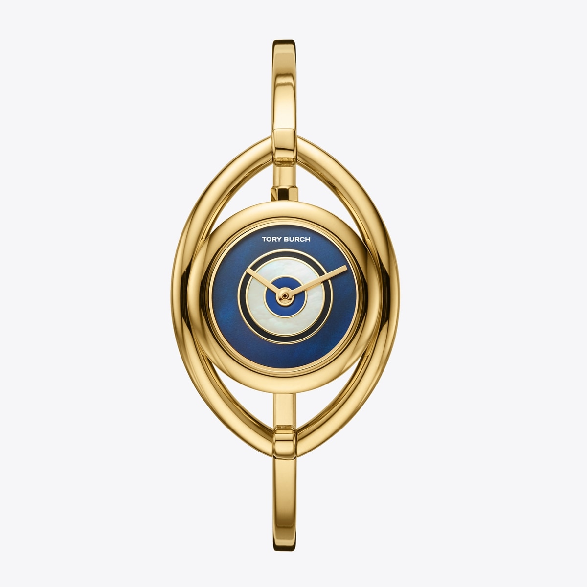 Evil Eye Bangle Watch, Gold-Tone/Ivory, 25 MM: Women's Designer Strap Watches | Tory Burch