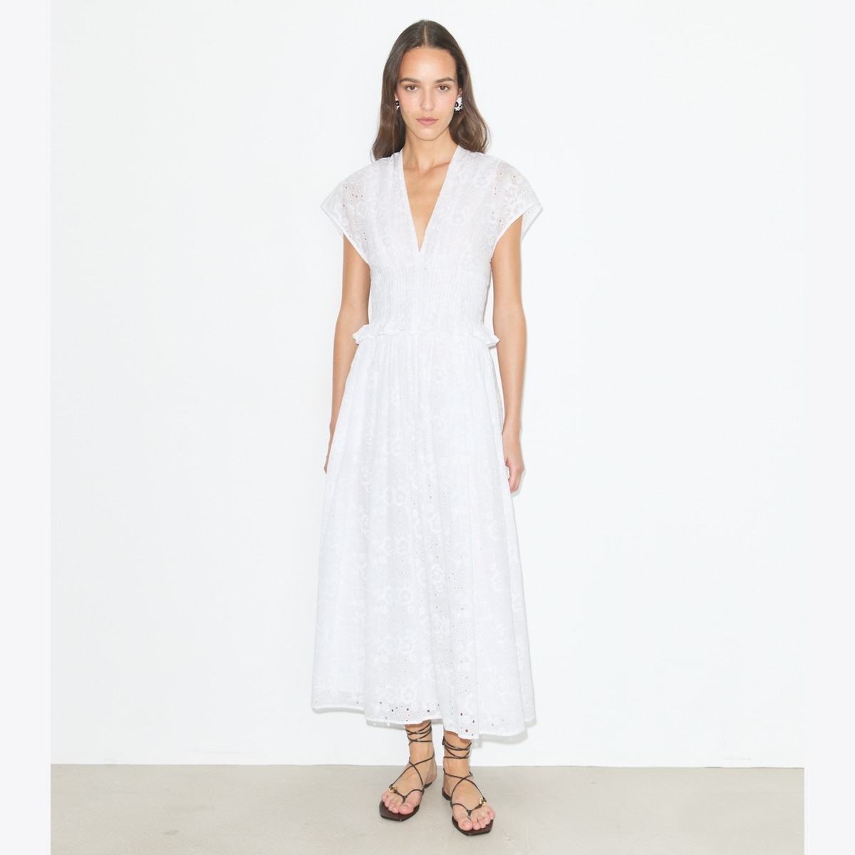EYELET COTTON DRESS - thumbnail 2