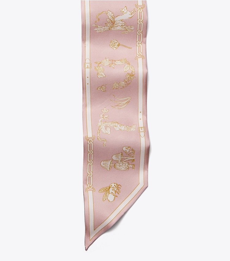 Tory Burch designer スカーフ・マフラー フェアリーテイル リボンタイ in Fairytale Ribbon Tie Iced Petal ディテール