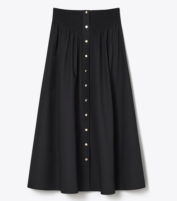 Tory Burch diseñador prendas inferiores Falda de poplín en Black frente