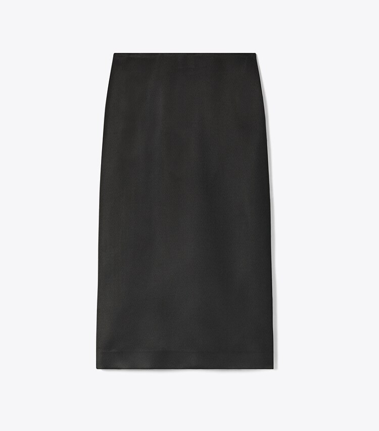 Tory Burch diseñador prendas inferiores Falda de sarga en Black frente