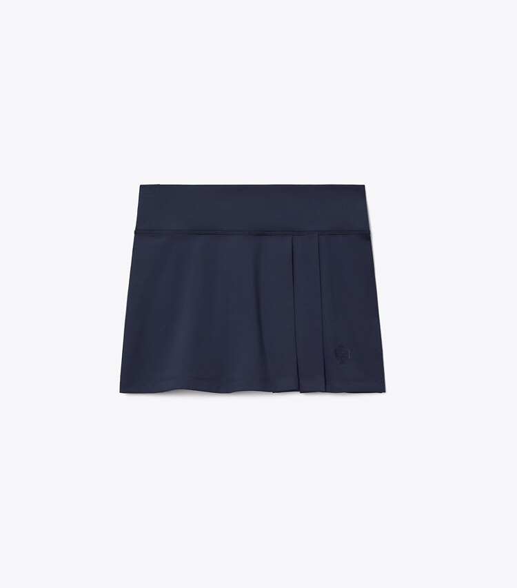 Tory Burch diseñador prendas inferiores Falda de tenis plisada en Medium Navy frente