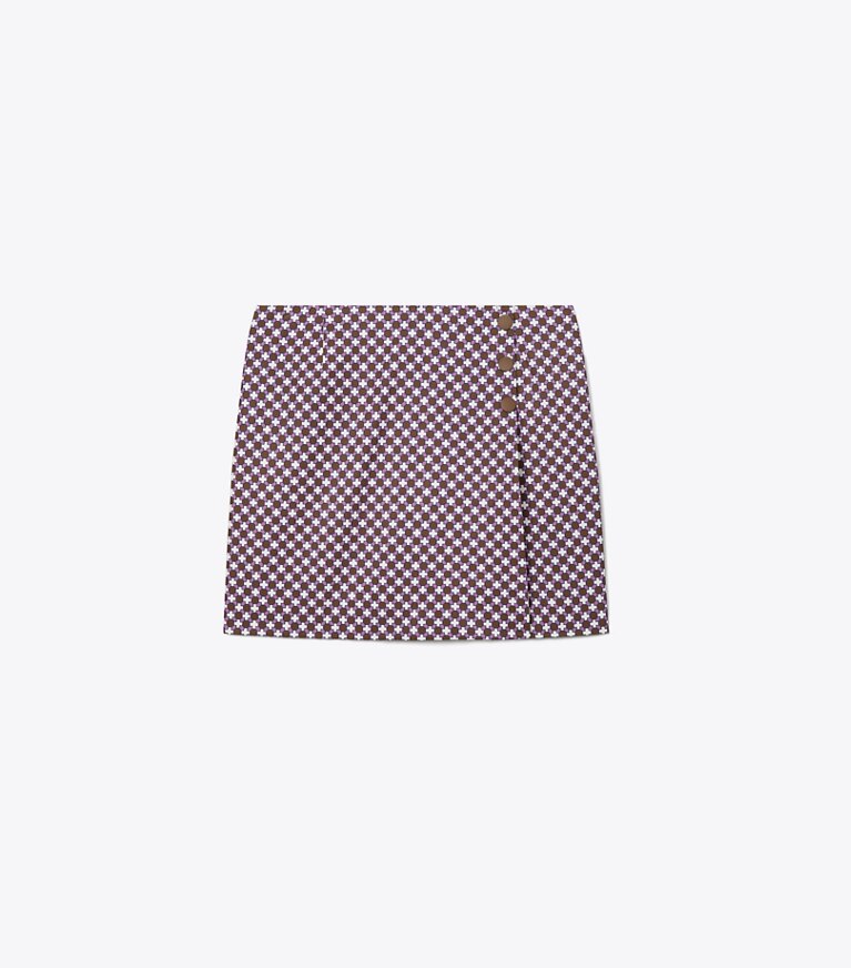 Tory Sport diseñador prendas inferiores Falda pantalón de golf estampada de alto rendimiento en Mocha Chip Foyer Geo frontal