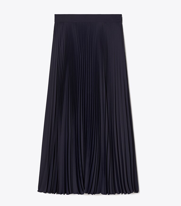 Tory Burch diseñador prendas inferiores Falda plisada en Medium Navy frontal
