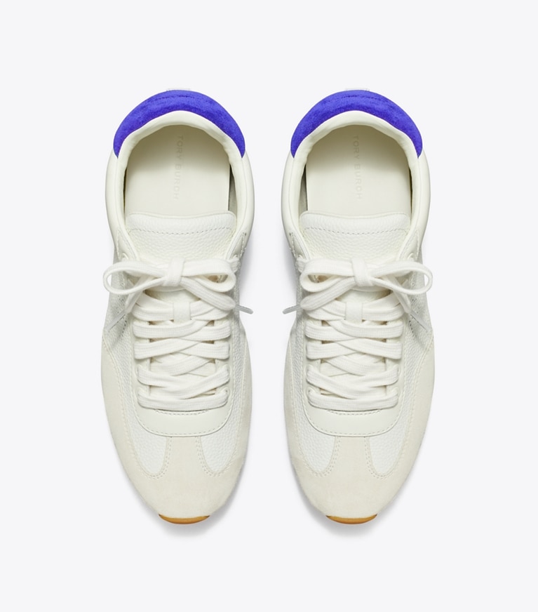 Tory Burch designer sneakers Field Sneaker in BLANC / WHITE MOCHA / BALLPOINT BLUE additional