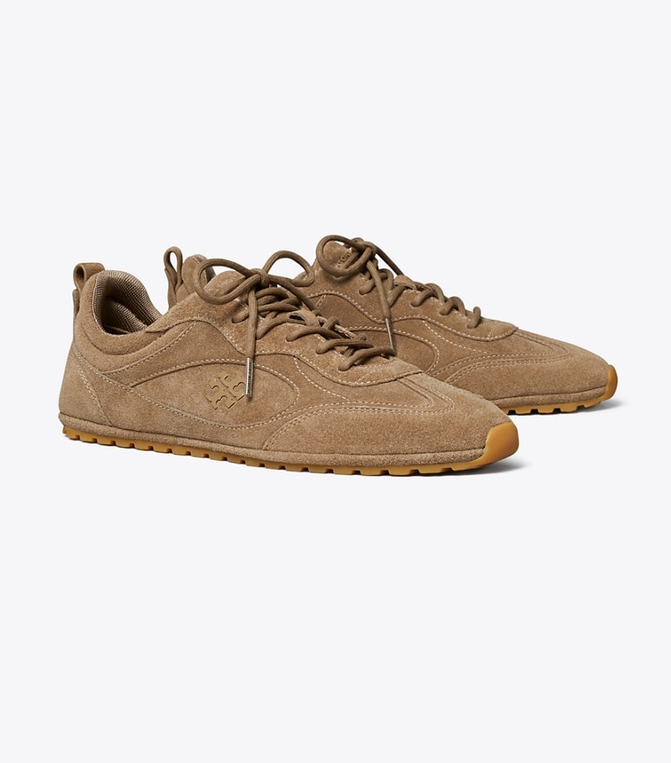 Tory Burch designer sneakers Field Sneaker in RIVER ROCK angle