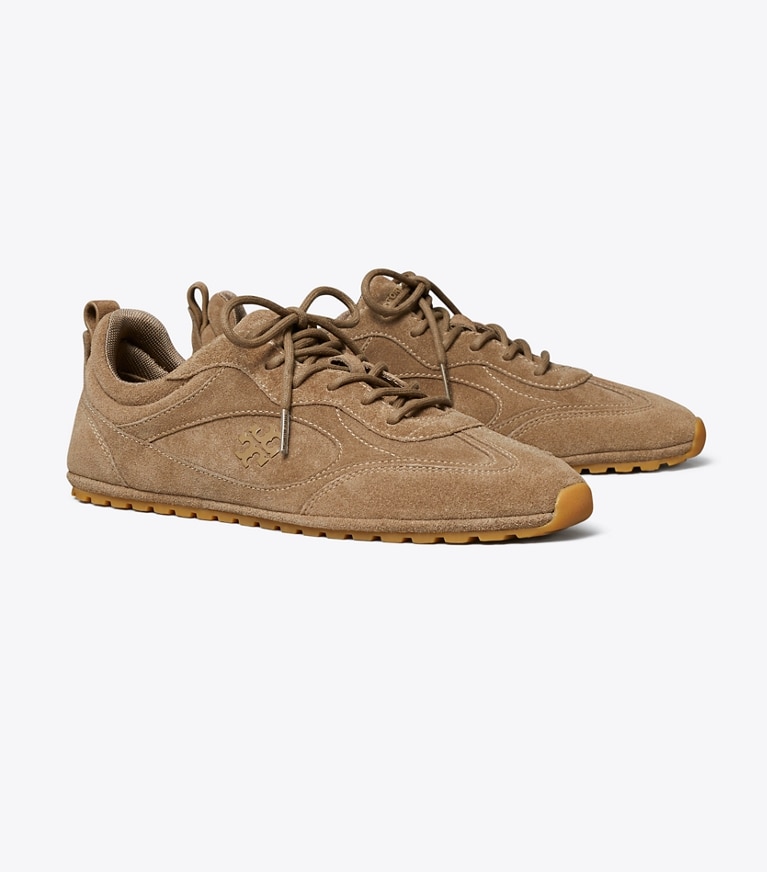 Tory Burch designer sneakers Field Sneaker in RIVER ROCK angle