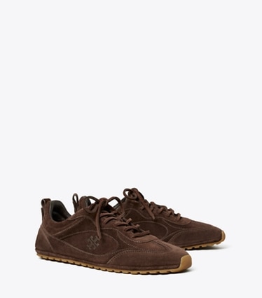 Tory Burch designer sneakers Field Sneaker in COCOA angle