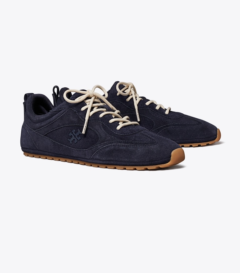 Tory Burch designer sneakers Field Sneaker in NEW NAVY angle