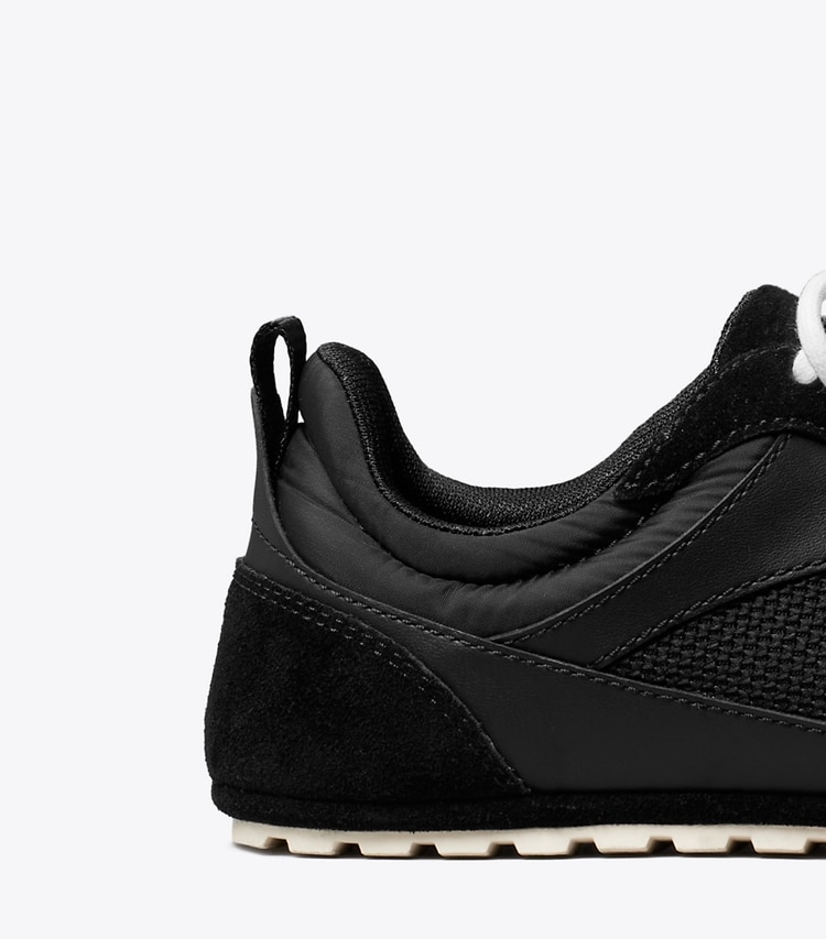 Tory Burch designer sneakers Field Sneaker in PERFECT BLACK detail